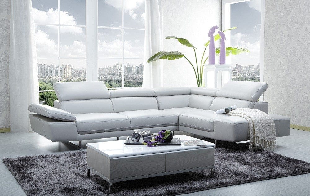 J&M 1717 Italian Leather Sectional 178571