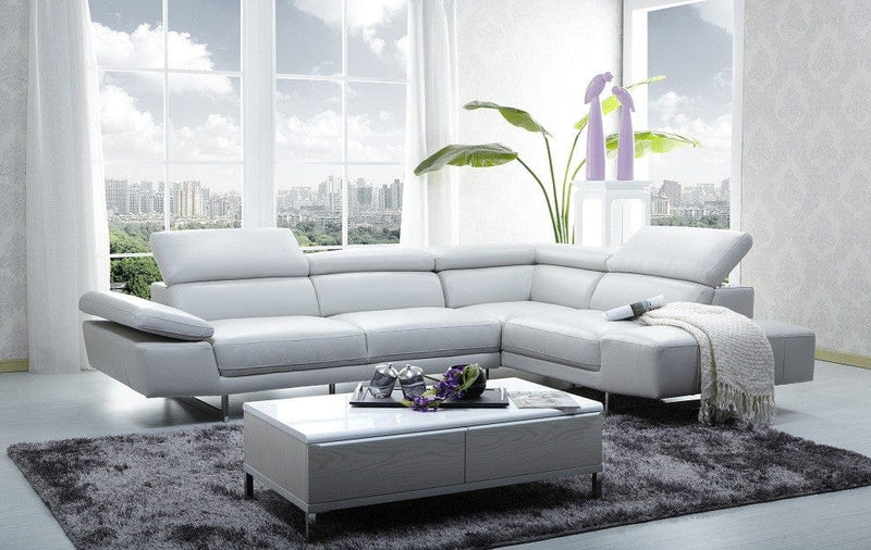 J&M 1717 Italian Leather Sectional 178571