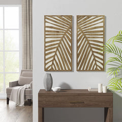 Madison Park 2-Piece Birch Palms Wall Decor Set by Artist Emily Warne | B0359880