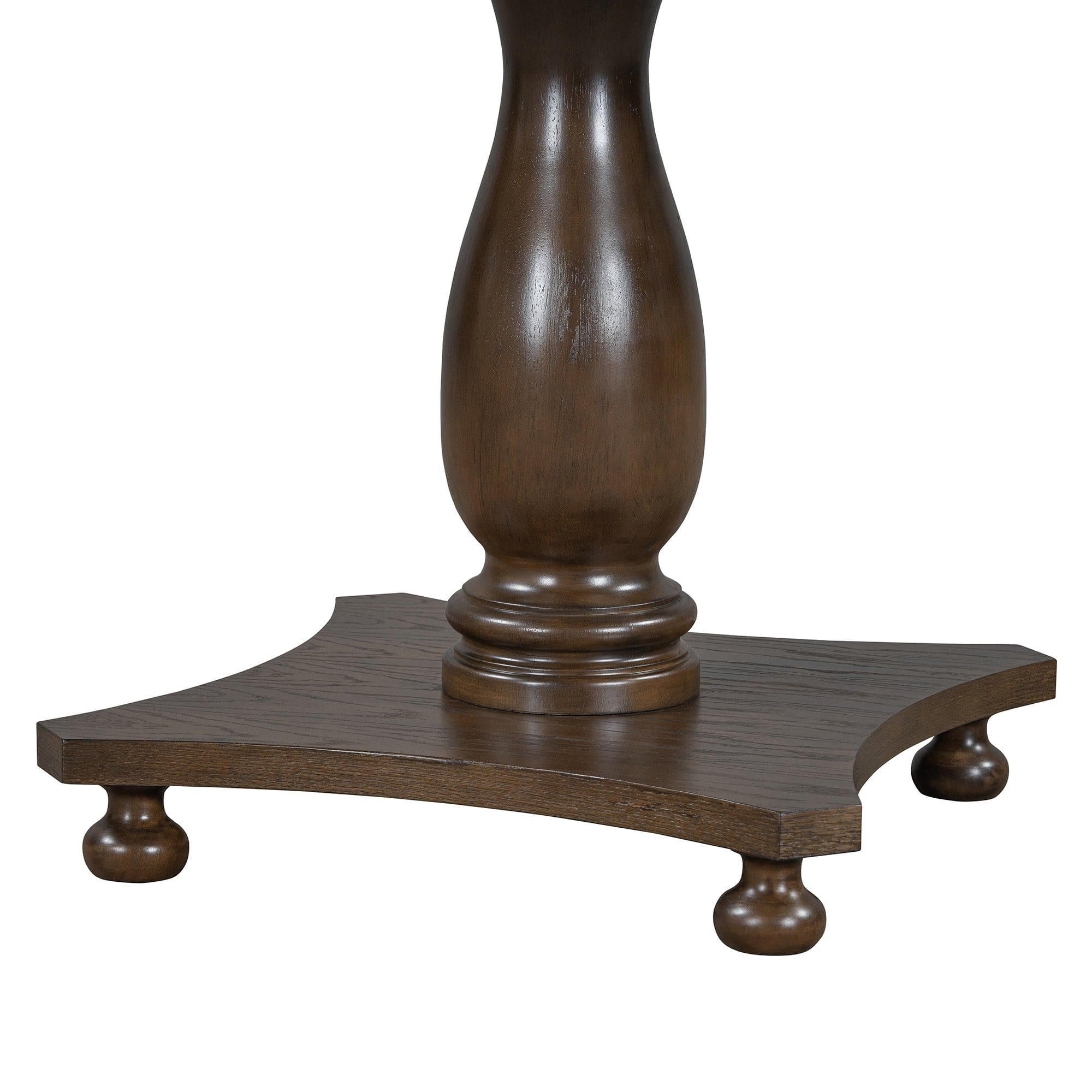 5-Piece Vintage Dining Set – Round Pedestal Table with Upholstered Chairs | Cozy Cove Furniture | ST000121AAP