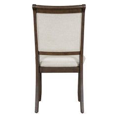 5-Piece Vintage Dining Set – Round Pedestal Table with Upholstered Chairs | Cozy Cove Furniture | ST000121AAP