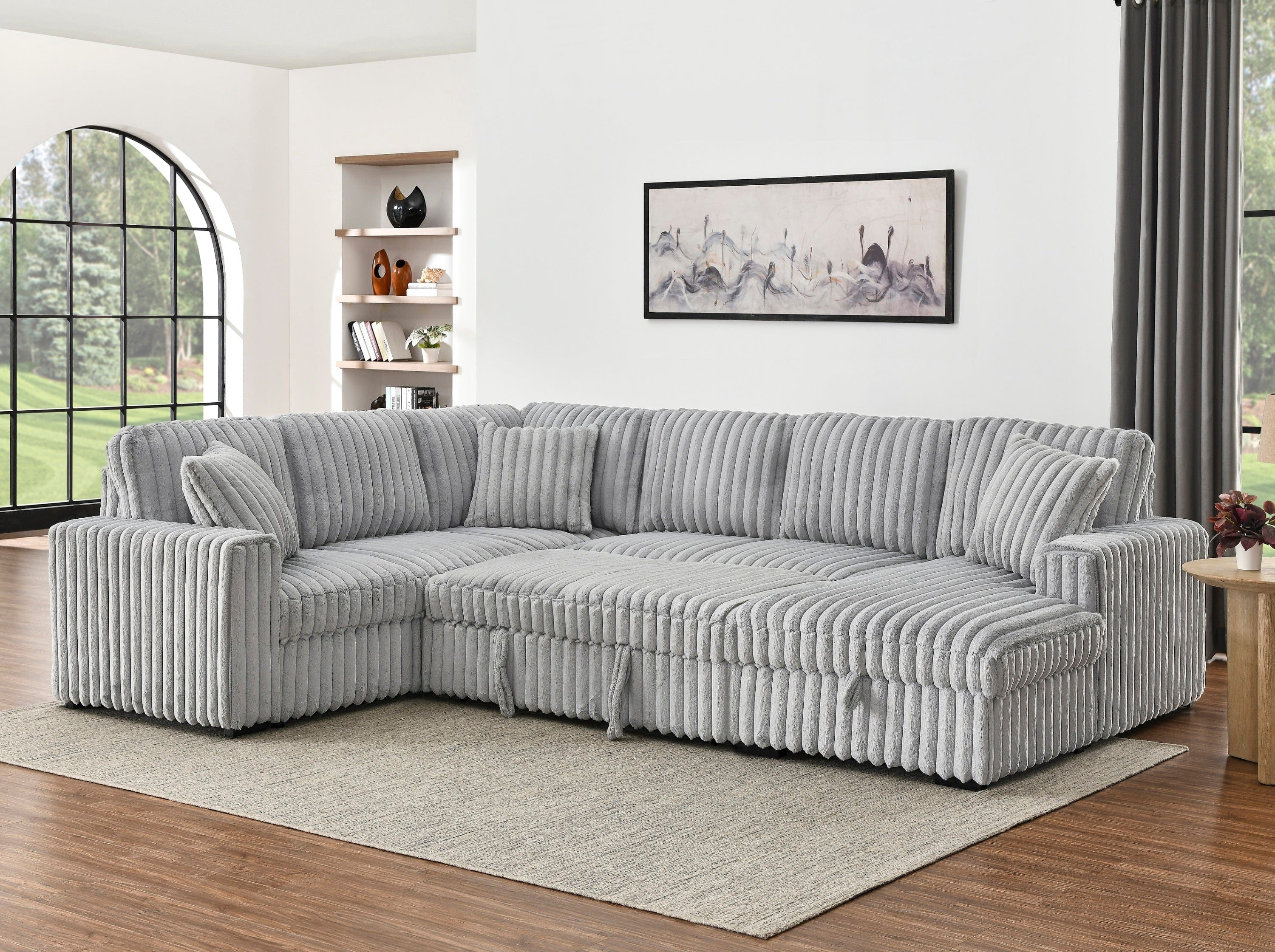 The Cove Connect | U-Shaped Sleeper Sectional with Storage & USB Ports