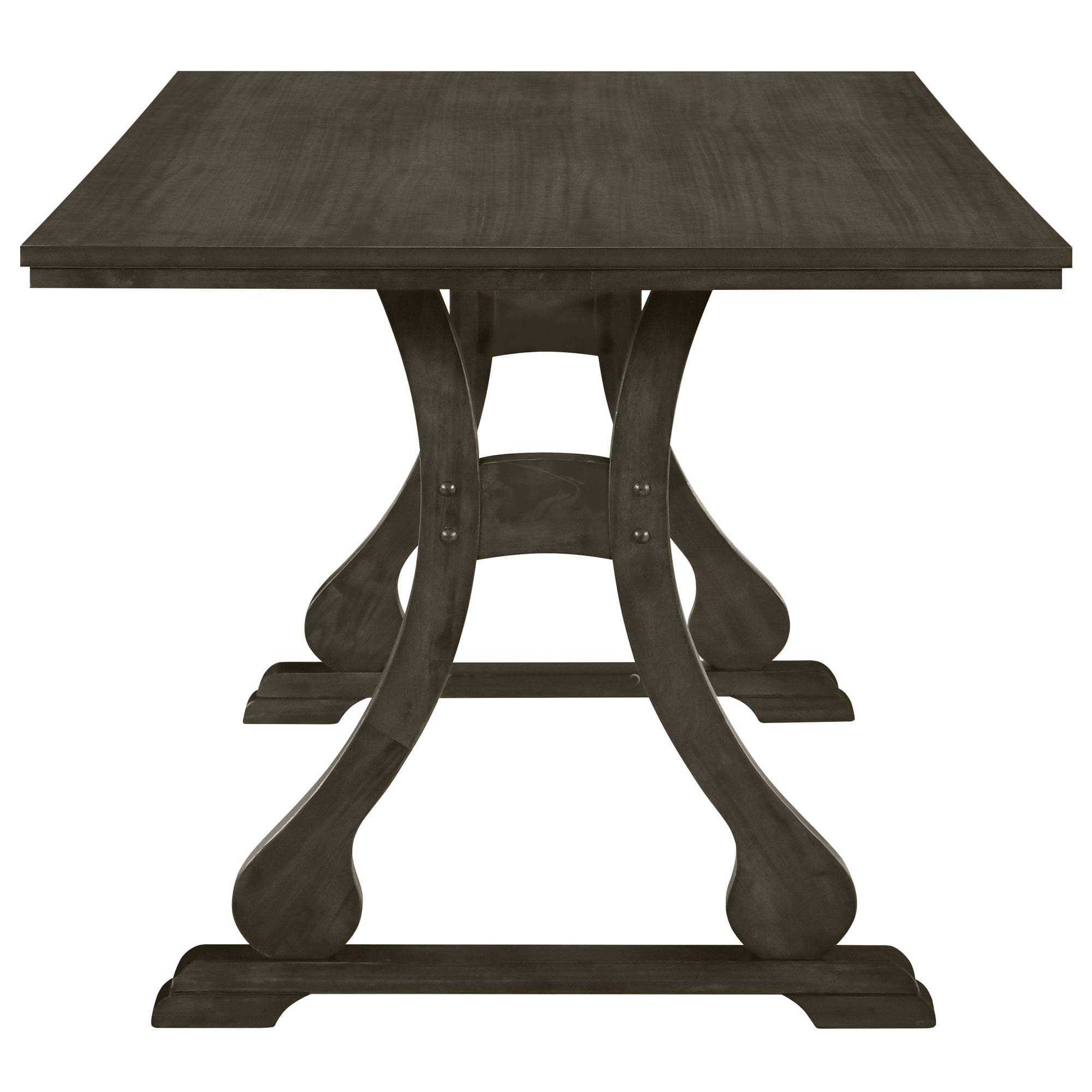 Elegant 7-Piece Retro Trestle Dining Set | Cozy Cove Furniture | SP000053AAE