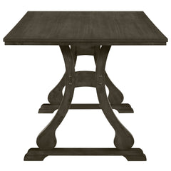 Elegant 7-Piece Retro Trestle Dining Set | Cozy Cove Furniture | SP000053AAE