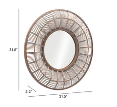 ZUO Toto Mirror Antique Brown A12263