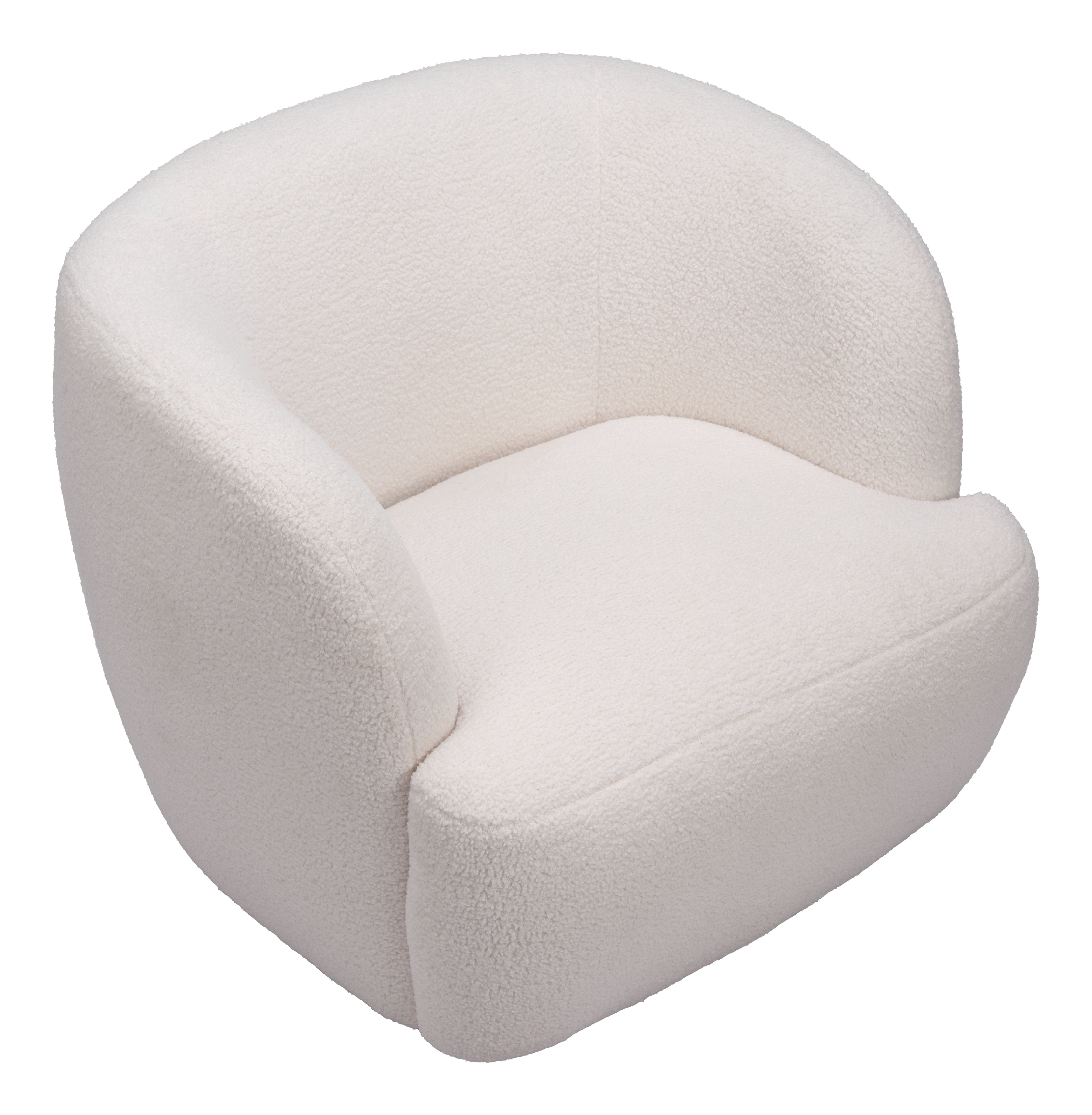 ZUO Govan Swivel Chair Ivory 109912