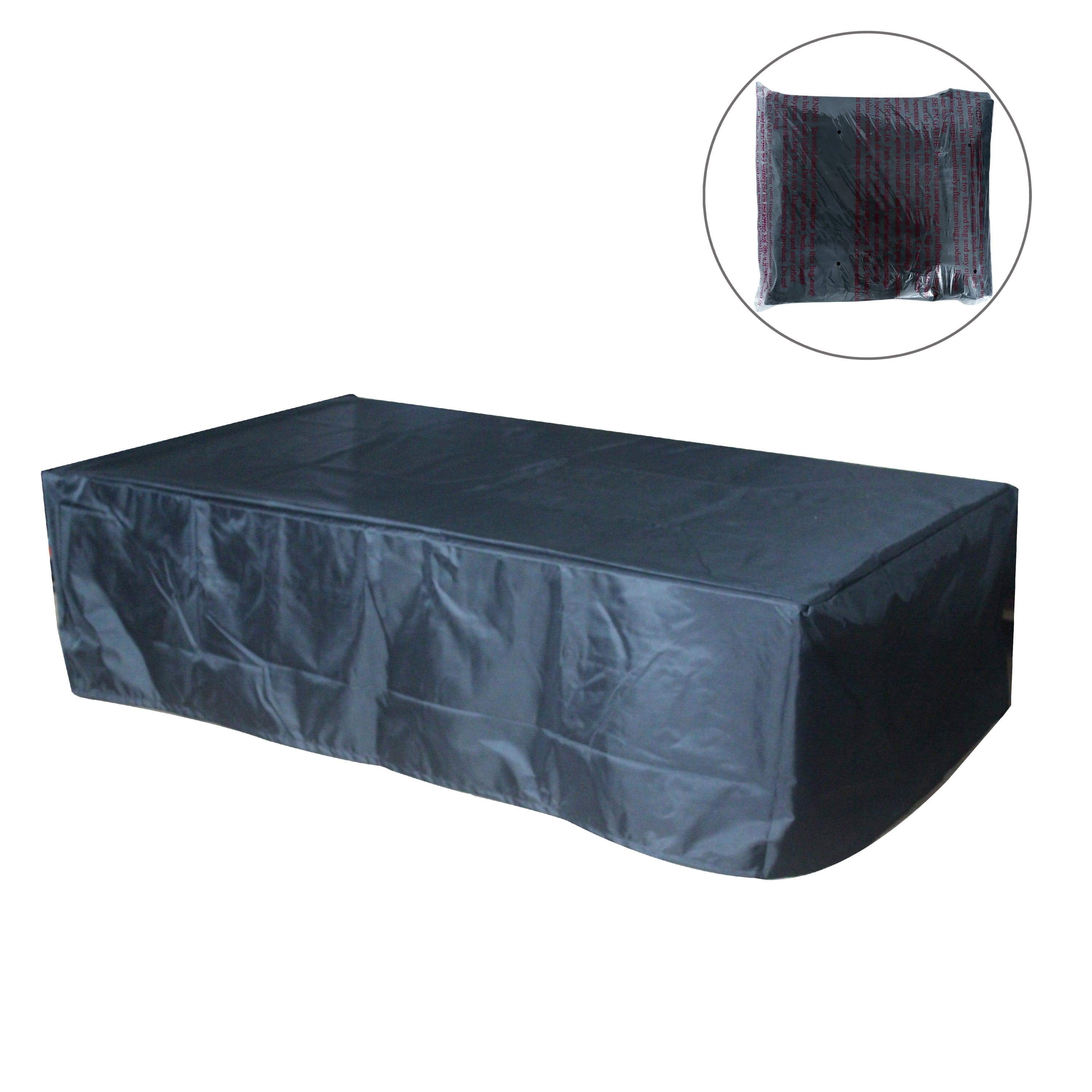 52-Inch Outdoor Concrete Propane Gas Fire Pit Table in Dark Gray | Cozy Cove Furniture