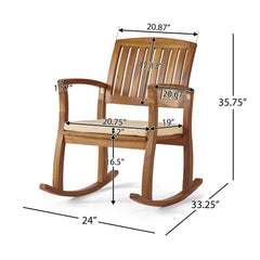 SELMA Rocking Chair with Cushion | Cozy Cove Furniture