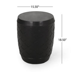 Black Concrete Side Table | Cozy Cove Furniture