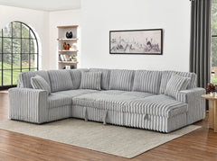 The Cove Connect | U-Shaped Sleeper Sectional with Storage & USB Ports