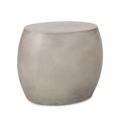 Outdoor Lightweight Concrete Side Table in Light Grey | Cozy Cove Furniture