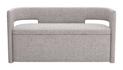 ZUO Papua Storage Bench 109994 Grey