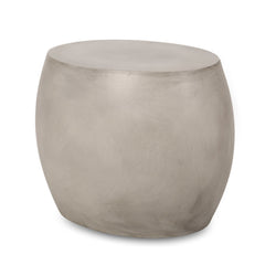 Outdoor Lightweight Concrete Side Table in Light Grey | Cozy Cove Furniture