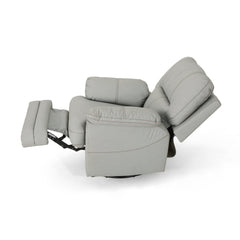 39.5" Wide Faux Leather Power Swivel Recliner with USB Port | Cozy Cove Furniture