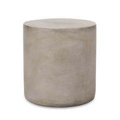 Outdoor Lightweight Concrete Side Table in Light Gray | Cozy Cove Furniture