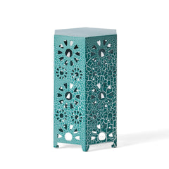 Eliana 12" Iron Side Table in Teal | Cozy Cove Furniture