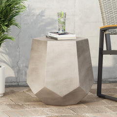 Outdoor Calgary Side Table in Light Grey | Cozy Cove Furniture