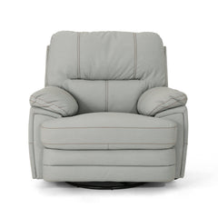 39.5" Wide Faux Leather Power Swivel Recliner with USB Port | Cozy Cove Furniture