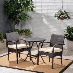 3-Piece Outdoor Bistro Dining Set with Cushioned Chairs | Cozy Cove Furniture