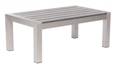 ZUO Cosmopolitan Coffee Table Gray & Silver 701860 - Cozy Cove Furniture