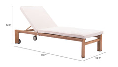 ZUO Cozumel Lounge Chair Beige & Natural 703980