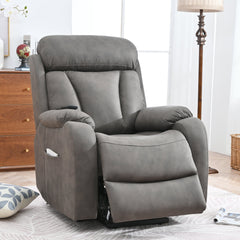 Lift Chair Recliner for Elderly with Power Remote Control in Dark Gray | Cozy Cove Furniture