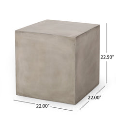 Outdoor MGO Side Table in Light Grey | Cozy Cove Furniture