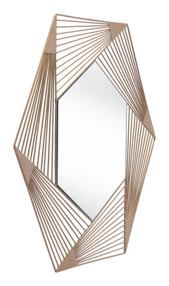 ZUO Aspect Hexagonal Mirror Copper A12205