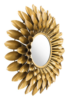 ZUO Sunflower Round Mirror Gold A12213