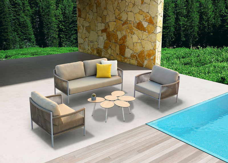Whiteline Modern  Catalina 4-Piece Outdoor Collection COL1751