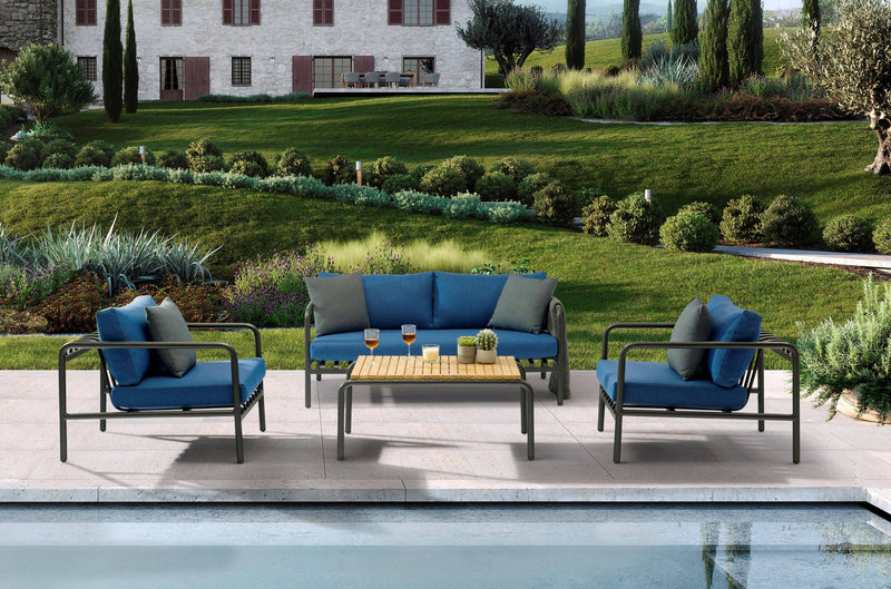 Whiteline Modern Andrea 4-Pieces Outdoor Collection COL1833