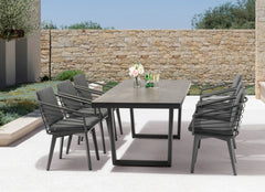 Whiteline Modern Doris Outdoor Dining Table DT1836-DGRY