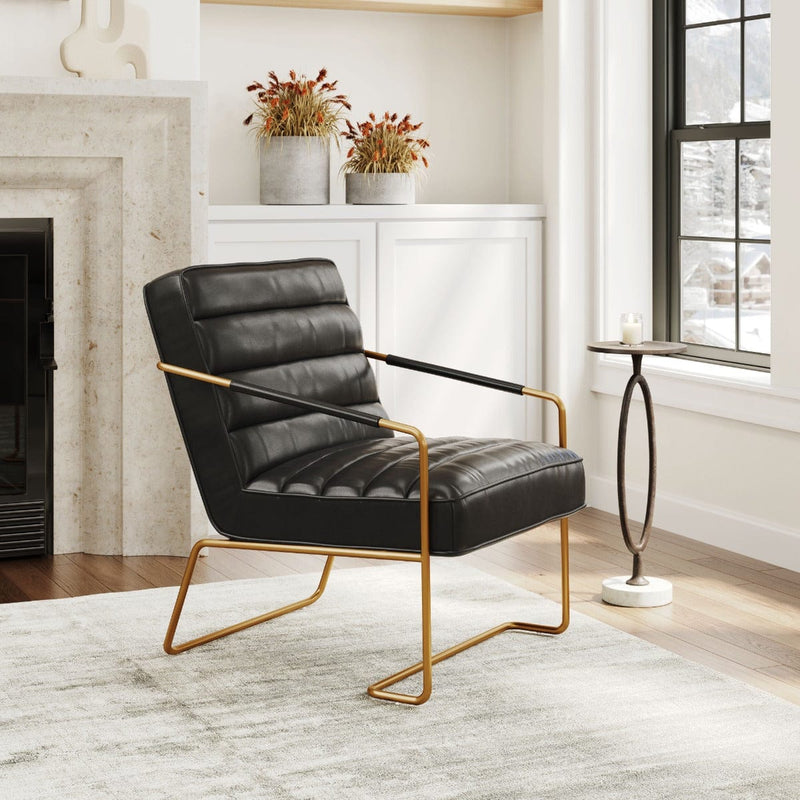 ZUO Dallas Accent Chair Vintage Black 109521