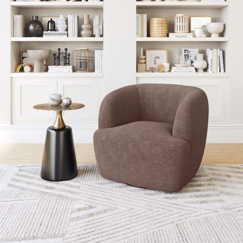 ZUO Govan Swivel Chair Brown 109958