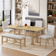 6-Piece Farmhouse Dining Set  | Cozy Cove Furniture | SP000048AAA