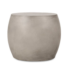 Outdoor Lightweight Concrete Side Table in Light Grey | Cozy Cove Furniture