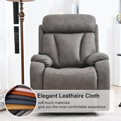 Lift Chair Recliner for Elderly with Power Remote Control in Dark Gray | Cozy Cove Furniture