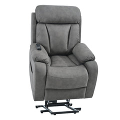 Lift Chair Recliner for Elderly with Power Remote Control in Dark Gray | Cozy Cove Furniture