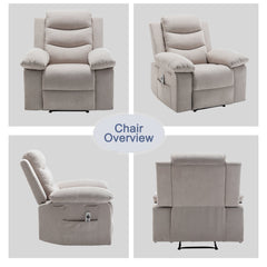 Power Recliner Chair with Adjustable Massage and Heating System | Cozy Cove Furniture