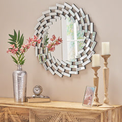 Glam Circular Wall Mirror by Christopher Knight Home | Cozy Cove Furniture | 62613