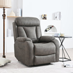 Lift Chair Recliner for Elderly with Power Remote Control in Dark Gray | Cozy Cove Furniture